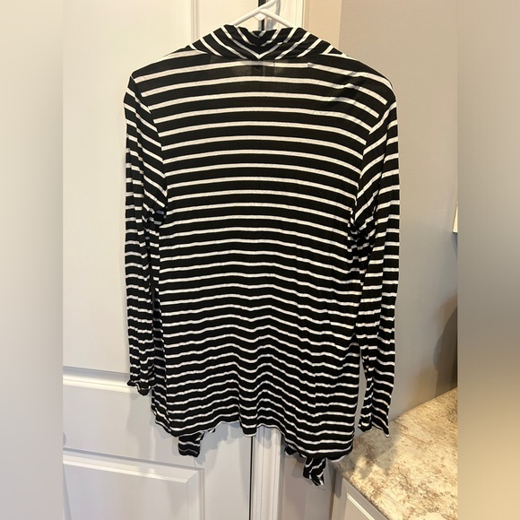 Women’s AB Studio Stripe Cardigan Small - Picture 4 of 7